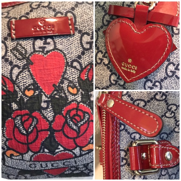 🔥SUPER SALE REDUCTION🔥✅PRICE FIRM✅ AUTHENTIC Gucci Tattoo Heart - Picture 3 of 14